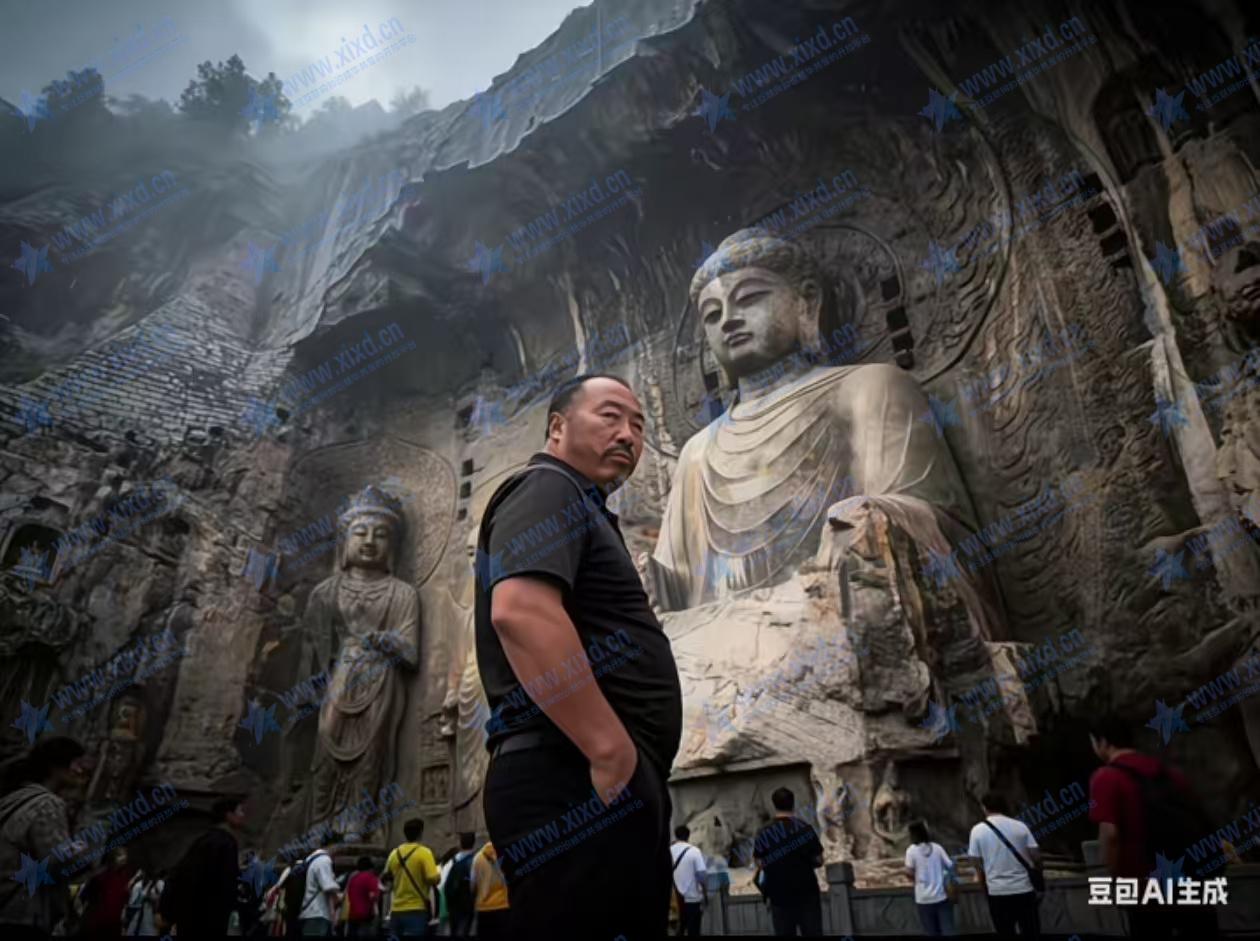 用豆包Ai打卡龙门石窟拍照指令